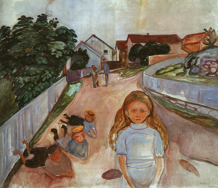 Street in Asgardstrand, 1902 - Edvard Munch Painting